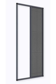 Resim Sineklik Sürgülü Kapı Sinekliği Akordiyon Sineklik 0-110 X 0-220 Cm Aralığı Ölçüye Özel Üretim Beyaz Antrasit Gri 