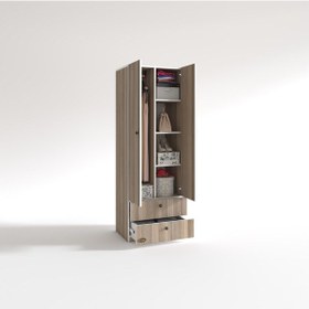 Resim Kenzlife Gardırop 2 Kapılı Kapaklı 2 Çekmeceli Nilüfer Crd 173 60 42 Gardolap Dolap Ofis 