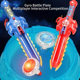 Resim Kılıç Atıcı Döner Oyuncak Seti, İki Kişilik Etkileşimli Atıcı, Yenilikçi ve Eğlenceli Oyuncak 