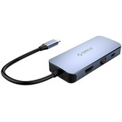 Resim Type-C To 3xUSB 3.0 4K HDMI Gigabit Ethernet PD Çoklayıcı Dönüştürücü Hub Orico