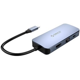 Resim Type-C To 3xUSB 3.0 4K HDMI Gigabit Ethernet PD Çoklayıcı Dönüştürücü Hub 