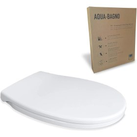 Resim Aqua Bagno, Neo Klozet Kapağı, Beyaz, Yavaş Kapanan, Pp 