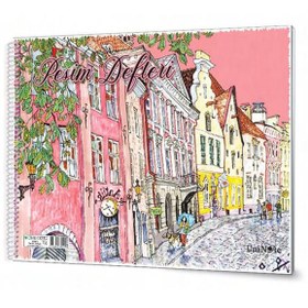 Resim Çınar Resim Defteri Spiralli Plastik Kapak 33x48 25 YP 33007 