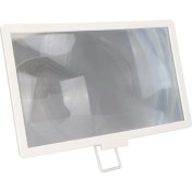 Resim 12 Inç Telefon Ekran Büyüteci Katlanabilir 3D Hd Büyüteç Çoğu Akıllı Telefon Içinbeyaz (Yurt Dışından) 