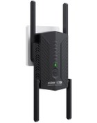 Resim 3000 Mbps Kablosuz Wifi Tekrarlayıcı Wi-fi 6 Sinyal Güçlendirici 5g 2.4g Wifi Black Ab Fişi 