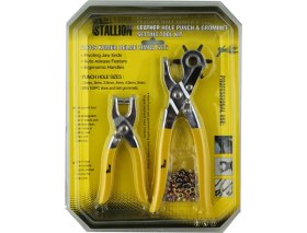 Resim Stallion Kemer Kayış Delme Perçin Kuş Gözü Atma Çarklı Zımba Çakma Seti 