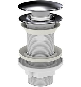 Resim Klick Klack Taşmasız Bas Aç Metal Lavabo Sifonu 