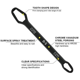 Resim Universal Anahtarı Çift Kafalı Çok Fonksiyonlu 6-22MM (4764) 