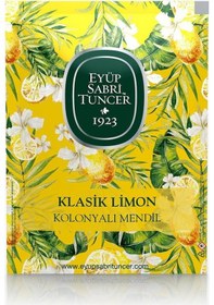 Resim Eyüp Sabri Tuncer Büyük Boy Klasik Limon Kolonyalı Mendil 30'Lu 