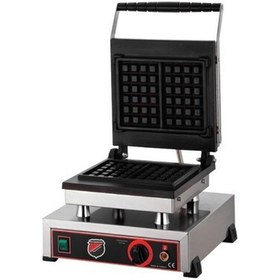 Resim Işıkgaz Tekli Kare Waffle Makinesi 