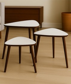 Resim Tokyo Zigon Sehpa Aytaşı Krem 