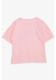 Resim Breeze Kız Çocuk Tişört Taşlı Yazı Baskılı 9-16 Yaş, Pembe 