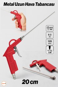 Resim Badem10 1/4" Hava Üfleme Tabancası Uzun Ağızlı Uçlu Kompresör Uyumlu Hava Temizlik Toz Giderme Tabancası Ucu 