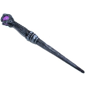 Resim Polyester Sihirli Asa Model 2 Mor Detaylı 