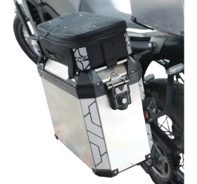 Resim GP Kompozit KMSC04 Universal Motosiklet Yan Çanta Üstü Kumaş Çanta Siyah 