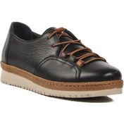 Resim Voyager Z132 Z Siyah Hakiki Deri Kadın Günlük Ayakkabı Siyah 