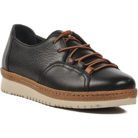 Resim Voyager Z132 Z Siyah Hakiki Deri Kadın Günlük Ayakkabı Siyah 