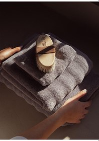 Resim The Mia Fine Cotton Gri Yüz Havlusu 90x50 Cm Gri 