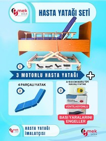 Resim Emek Sağlıktan Ahşap Karyola Ve Havalı Yatak Dev Takım 