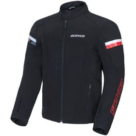 Resim Motosiklet 4 Mevsim Mont Deri Maxdura 600-d Kumaş Sıkma Kemerli Ce Onaylı Koruma Motor Montu 