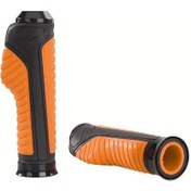 Resim Chuangyinshop Orange Bisiklet Tutacak Kılıfı Dağ Bisikleti Yumuşak Tutacak Kılıfı Çift Kilitli Kaymaz Kauçuk 