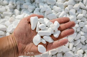 Resim Beyaz Dolomit Taşı 50 Kg 1-2 Cm Dolomit Taş Akvaryum Dekorasyonu Dere Çakılı Mezar Taşı Bahçe Süs Taşı Mezar Süsleme Taşı 