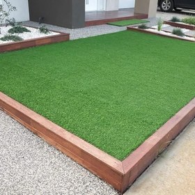 Resim Kesme Suni Yapay Yeşil Çim Halı 7 mm Balkon Teras Bahçe Dekoratif Kaymaz 400x500 cm 