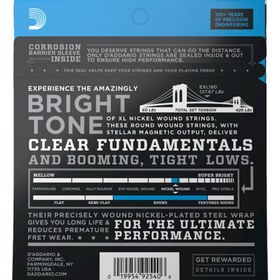 Resim D'Addario EXL180 XL Nickel 4 Telli Bas Gitar Teli - Extra Super Light (35-95) 