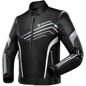 Resim Scoyco JK153 SİYAH DERİ 4 MEVSİM MOTOSİKLET MONTU 