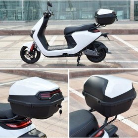 Resim ENDRO Topcase Motosiklet Çantası Beyaz 33lt 