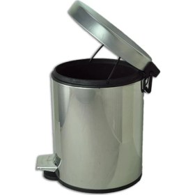 Resim Çelik Banyo 3 lt Pedallı Çöp Kovası 