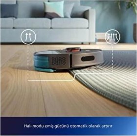 Resim Philips 3000 Serisi Premium Akıllı Robot Süpürge Islak Kuru ve Moplu 230DK Çalışma Süresi ile Emiş Gücü Yüksek 