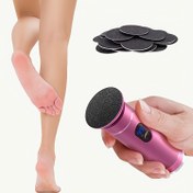Resim Şarj Edilebilir Elektrikli Ayak Törpüsü - Çift Güç USB/Pil, Nasır & Ölü Deri Giderici Pedikür Aracı 