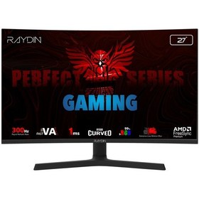 Resim Raydın Eg27rfa-300hz, 27&quot , 1ms, 300hz, Full Hd, 2xhdmı, Dp, Hoparlör, Va Led, R1500 Curved, Yükseklik Ayarlı Ayak, Frameless, Freesync Gaming Monitör 