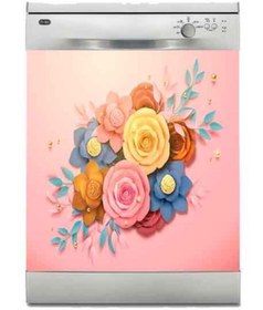 Resim Jasmin2020 Bulaşık Makinası Sticker Kaplama Etiketi 3 Boyutlu Gül 