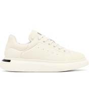 Resim Derimod Erkek Beyaz Bağcıklı Kalın Tabanlı Deri Sneaker,Kışlık Spor Ayakkabı 25WFD690318 