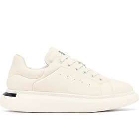 Resim Derimod Erkek Beyaz Bağcıklı Kalın Tabanlı Deri Sneaker,Kışlık Spor Ayakkabı 25WFD690318 