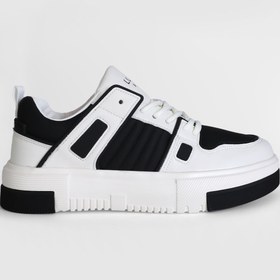 Resim Lufian Olıver Erkek Deri Sneaker Ayakkabı Siyah SİYAH BEYAZ 