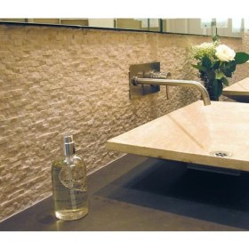 Resim Markataş 2,5x5cm Rustik Traverten Patlatma Mozaik 