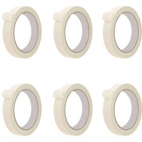 Resim Tify 6 Adet Maskeleme Bandı Boya Bandı 18mm X 25 Metre Kağıt Bant 