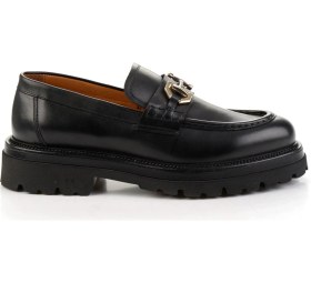 Resim Bambi Siyah Hakiki Deri Erkek Loafer Ayakkabı E01901149441 Siyah 