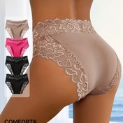 Resim 4 adet Zarif Üçgen Kadın İç Çamaşırı, Dantel Detaylı Tasarım ile Süslenmiştir, Moda ve Trend Stil 