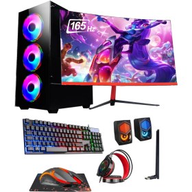 Resim Ramtech Fullforce FF275 R5-3600 32GB Ram 256GB M.2 SSD RX550/4GB 23,6 Oyuncu Masaüstü Bilgisayar 