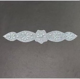 Resim Taşlı Kemer Aksesuarı/Taşlı kemer/Ütü ile yapışan taşlı kemer, Gümüş Model 5 