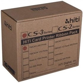 Resim Hiti CS-3 Ribon YMCKO 200 Baskı Renkli Ribon+Çip 