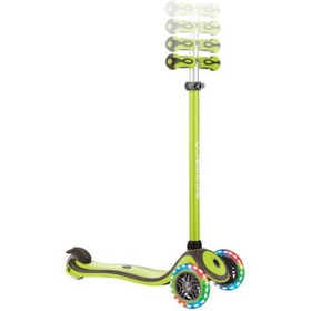 Resim Globber Primo Plus Yeşil Işıklı 3 Tekerlekli Çocuk Scooter Teşhir 