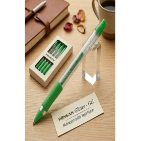 Resim Artlantis Simli Jel Kalem 1.0mm 1 Adet Uç Akıcı Yazım Pensan Simli Jel Kalem Tükenmez Simli Kalem Simli Pilot Kalem Canlı Renkler 