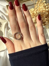 Resim Gold Silver Halka Yüzük 