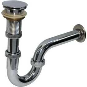 Resim Ennalbur Krom Lavabo Sifonu Stoplu Pop-Up 32 mm 