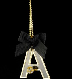 Resim TASARIM ARABAM ATİKE ELİF AKIN Gold Şeffaf Dikiz Süsü A Harf 